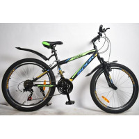 Подростковый велосипед Rook 24" MS241 черный/желтый Подростковый велосипед Rook 24" MS241 черный/желтый