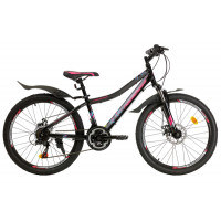 Подростковый велосипед Nameless 24" J4000DW, розовый/синий, 13" 2021 Подростковый велосипед Nameless 24" J4000DW, розовый/синий, 13" 2021