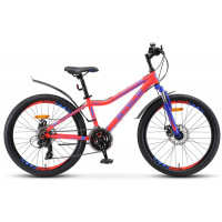 Подростковый велосипед Navigator-410 MD 24" 13" Неоновый-красный Подростковый велосипед Navigator-410 MD 24" 13" Неоновый-красный